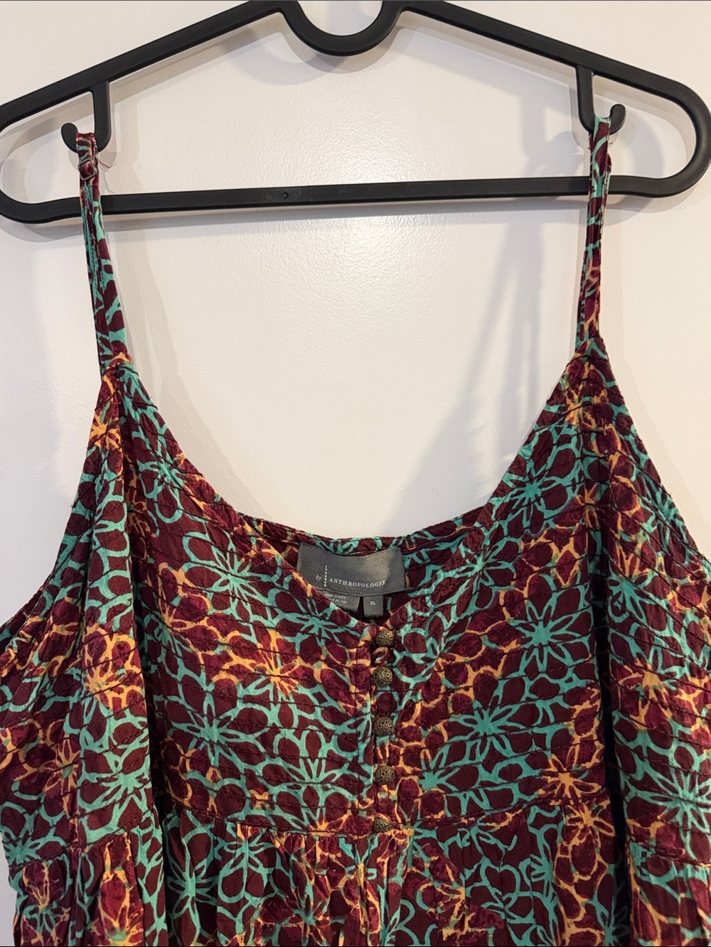Anthropologie Printed Spaghetti-Strap Jumpsuit - #156 - Picture 3 of 10